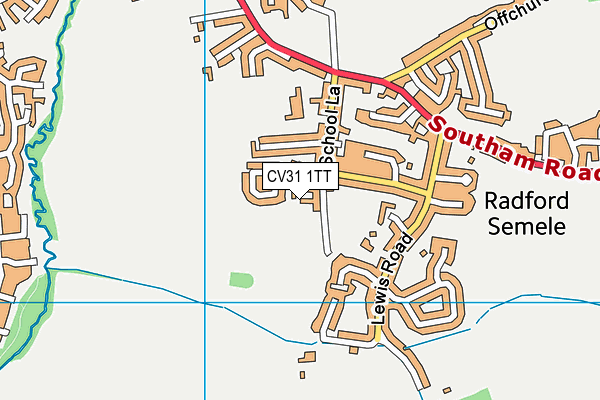 CV31 1TT map - OS VectorMap District (Ordnance Survey)