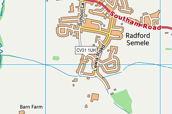 CV31 1UH map - OS VectorMap District (Ordnance Survey)