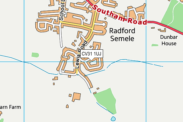 CV31 1UJ map - OS VectorMap District (Ordnance Survey)