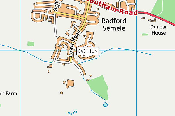 CV31 1UN map - OS VectorMap District (Ordnance Survey)