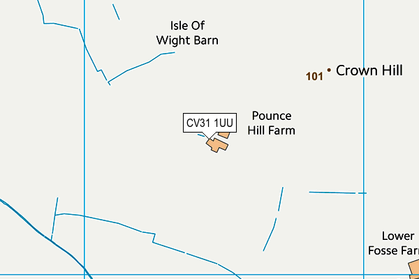 CV31 1UU map - OS VectorMap District (Ordnance Survey)