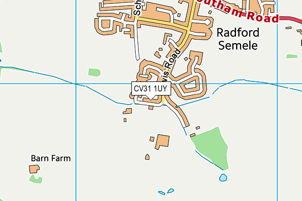 CV31 1UY map - OS VectorMap District (Ordnance Survey)