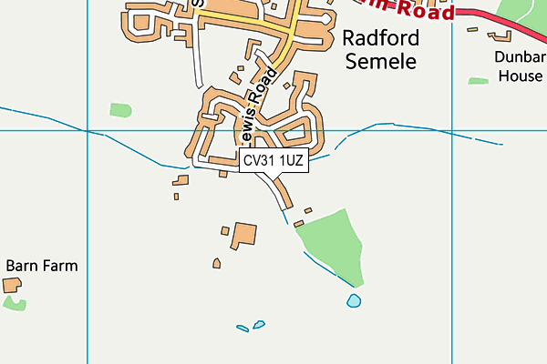 CV31 1UZ map - OS VectorMap District (Ordnance Survey)