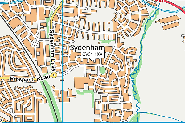 CV31 1XA map - OS VectorMap District (Ordnance Survey)