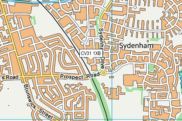 CV31 1XB map - OS VectorMap District (Ordnance Survey)