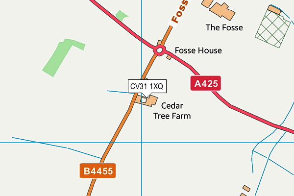 CV31 1XQ map - OS VectorMap District (Ordnance Survey)