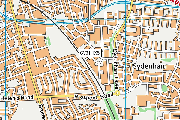 CV31 1XS map - OS VectorMap District (Ordnance Survey)