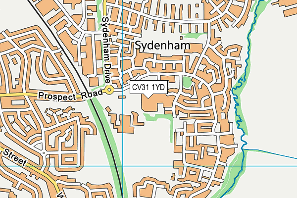 CV31 1YD map - OS VectorMap District (Ordnance Survey)