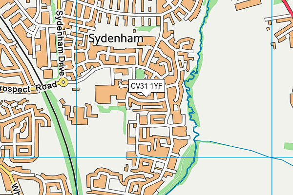 CV31 1YF map - OS VectorMap District (Ordnance Survey)