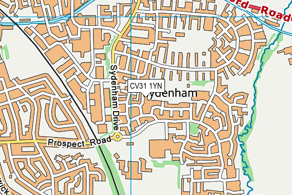 CV31 1YN map - OS VectorMap District (Ordnance Survey)