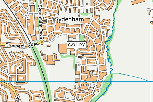 CV31 1YY map - OS VectorMap District (Ordnance Survey)