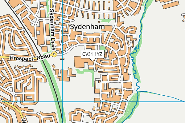 CV31 1YZ map - OS VectorMap District (Ordnance Survey)