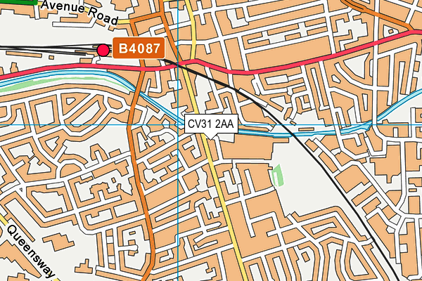 CV31 2AA map - OS VectorMap District (Ordnance Survey)