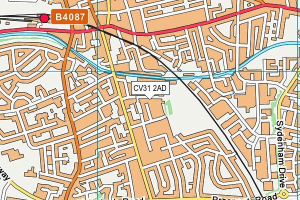 CV31 2AD map - OS VectorMap District (Ordnance Survey)