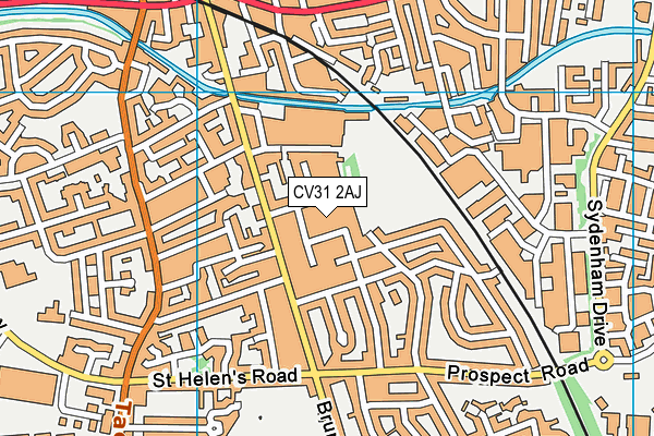 CV31 2AJ map - OS VectorMap District (Ordnance Survey)