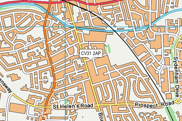 CV31 2AP map - OS VectorMap District (Ordnance Survey)