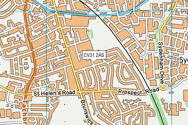 CV31 2AS map - OS VectorMap District (Ordnance Survey)