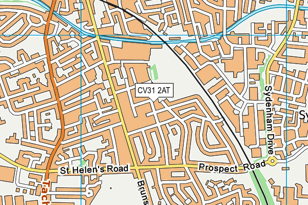 CV31 2AT map - OS VectorMap District (Ordnance Survey)