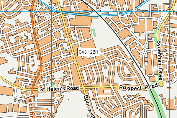 CV31 2BH map - OS VectorMap District (Ordnance Survey)