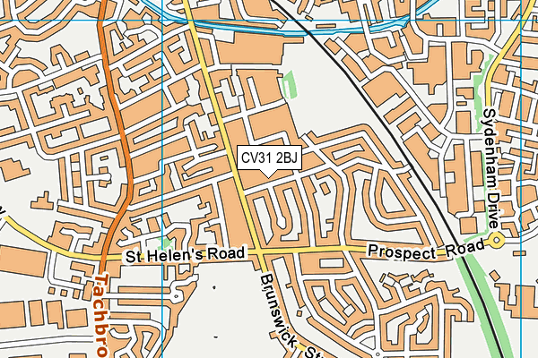 CV31 2BJ map - OS VectorMap District (Ordnance Survey)