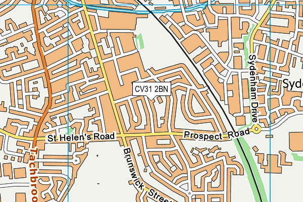 CV31 2BN map - OS VectorMap District (Ordnance Survey)