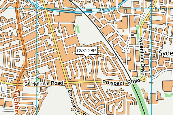 CV31 2BP map - OS VectorMap District (Ordnance Survey)