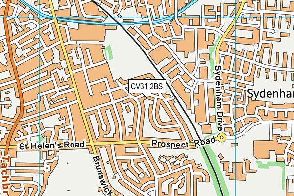 CV31 2BS map - OS VectorMap District (Ordnance Survey)