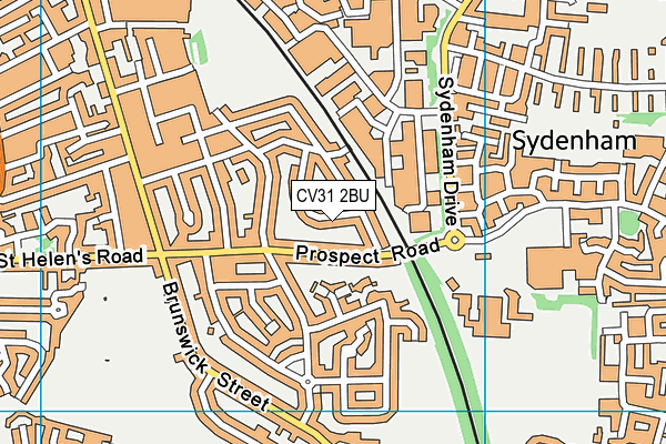 CV31 2BU map - OS VectorMap District (Ordnance Survey)