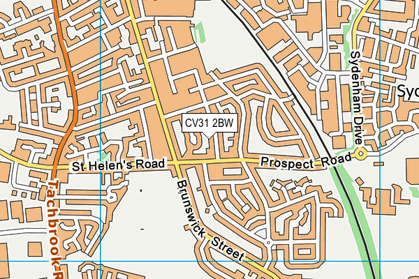 CV31 2BW map - OS VectorMap District (Ordnance Survey)