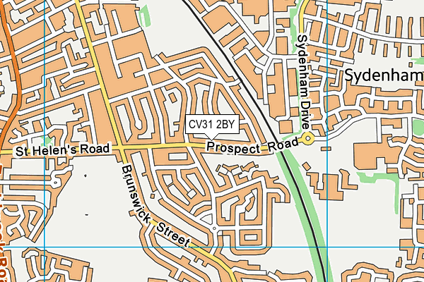 CV31 2BY map - OS VectorMap District (Ordnance Survey)