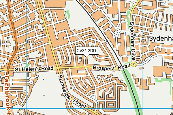 CV31 2DD map - OS VectorMap District (Ordnance Survey)