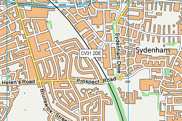 CV31 2DE map - OS VectorMap District (Ordnance Survey)