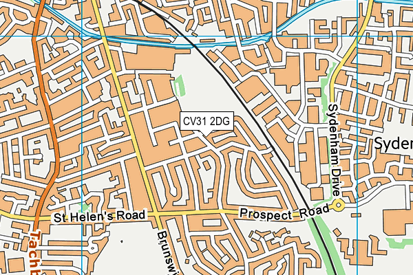 CV31 2DG map - OS VectorMap District (Ordnance Survey)