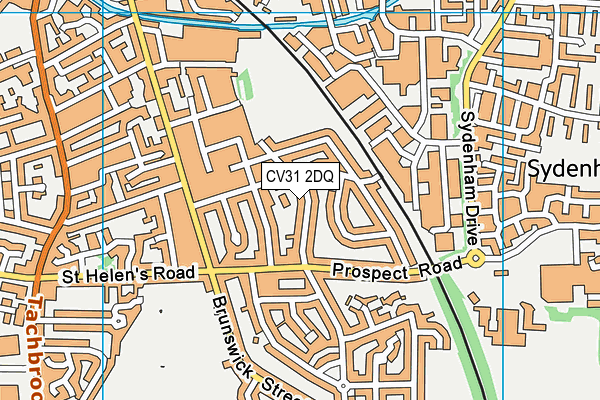 CV31 2DQ map - OS VectorMap District (Ordnance Survey)