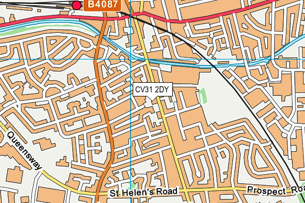 CV31 2DY map - OS VectorMap District (Ordnance Survey)