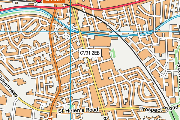 CV31 2EB map - OS VectorMap District (Ordnance Survey)