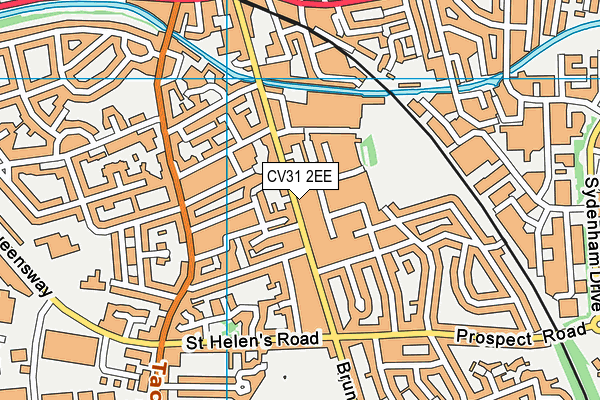 CV31 2EE map - OS VectorMap District (Ordnance Survey)
