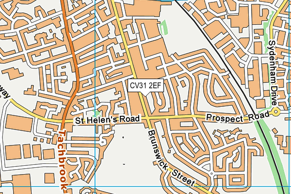 CV31 2EF map - OS VectorMap District (Ordnance Survey)