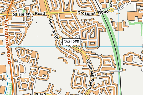 CV31 2ER map - OS VectorMap District (Ordnance Survey)