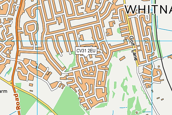 CV31 2EU map - OS VectorMap District (Ordnance Survey)