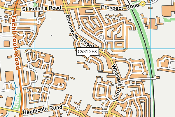 CV31 2EX map - OS VectorMap District (Ordnance Survey)