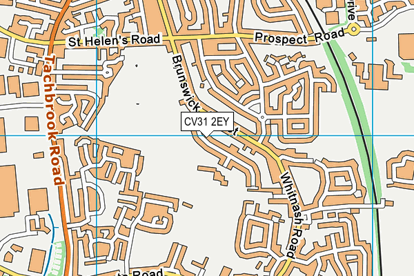 CV31 2EY map - OS VectorMap District (Ordnance Survey)