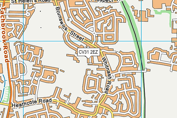 CV31 2EZ map - OS VectorMap District (Ordnance Survey)