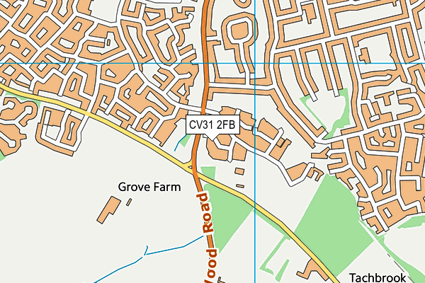 CV31 2FB map - OS VectorMap District (Ordnance Survey)