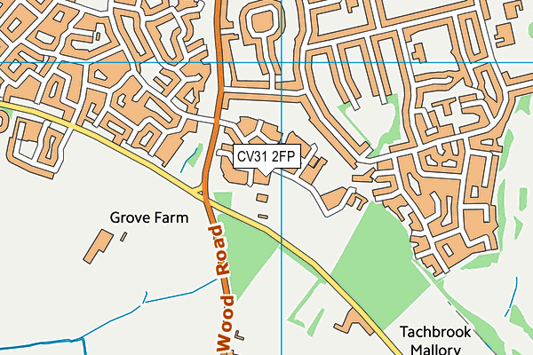 CV31 2FP map - OS VectorMap District (Ordnance Survey)