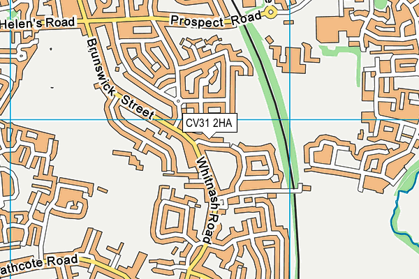 CV31 2HA map - OS VectorMap District (Ordnance Survey)