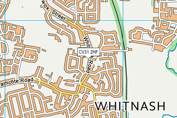 CV31 2HF map - OS VectorMap District (Ordnance Survey)