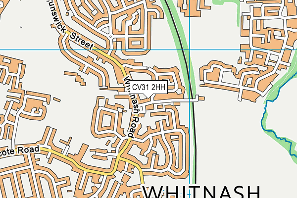 CV31 2HH map - OS VectorMap District (Ordnance Survey)