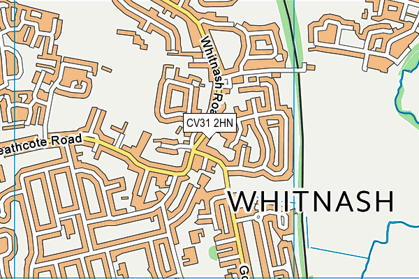 CV31 2HN map - OS VectorMap District (Ordnance Survey)