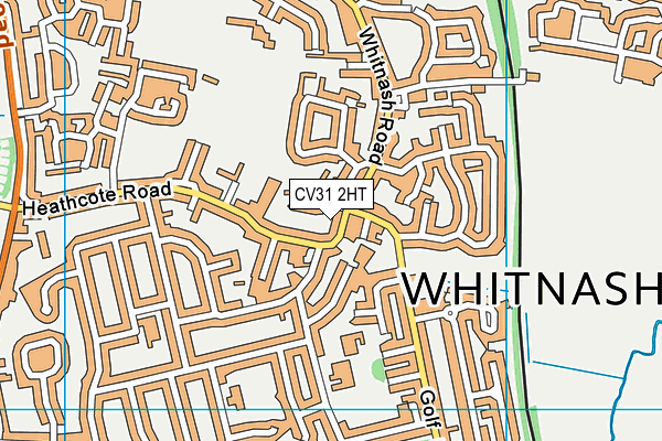 CV31 2HT map - OS VectorMap District (Ordnance Survey)